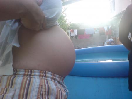 voici le bicdou de ma fille � 8 mois de grossesse