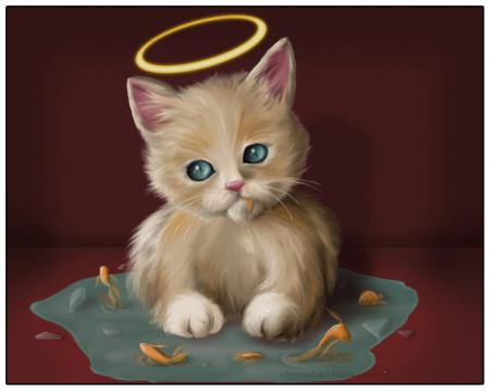 ohhhhhhh suis sure que ce ptit chaton ressemble � oc�ane quand elle a fait une betise